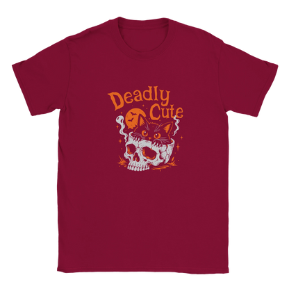 T-shirt unisexe humour chat « Deadly Cute Cat » – Gaga de mon chat (vue 5)