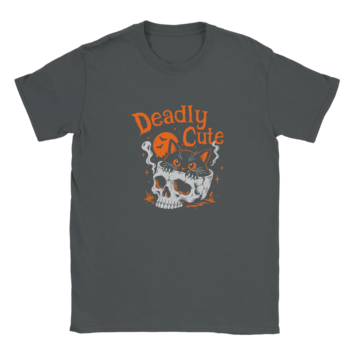 T-shirt unisexe humour chat « Deadly Cute Cat » – Gaga de mon chat (vue 4)