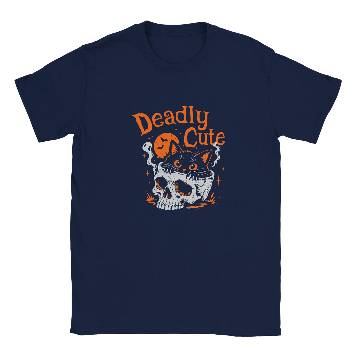 T-shirt unisexe humour chat « Deadly Cute Cat » – Gaga de mon chat (vue 3)