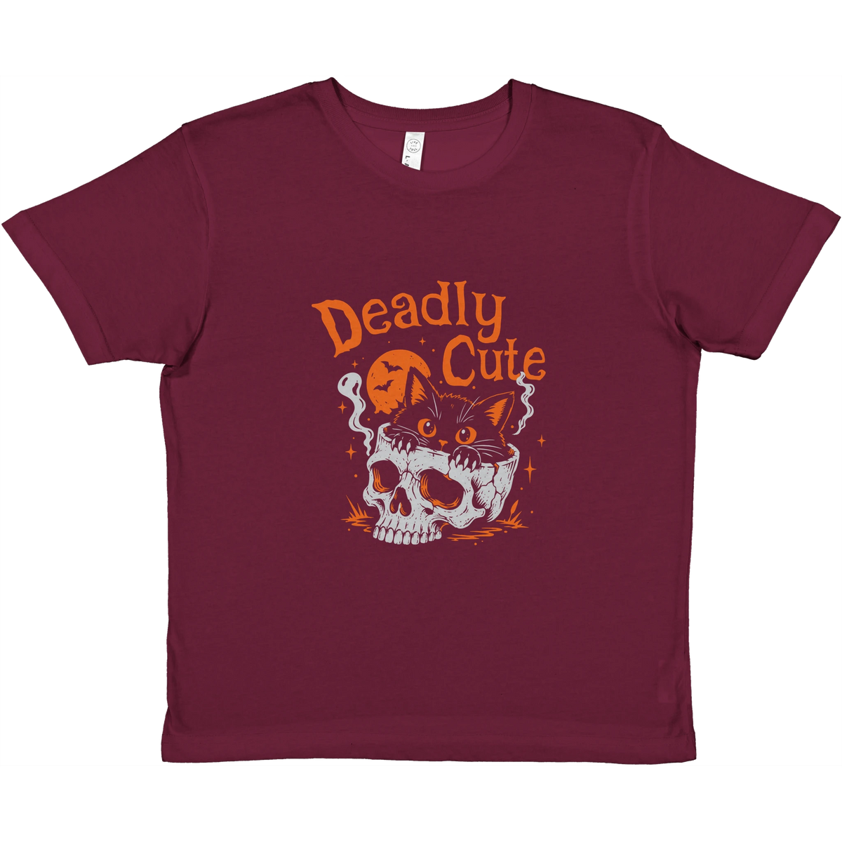 T-shirt enfant chat « Deadly Cute Cat » – Gaga de mon chat (vue 2)