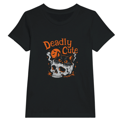 T-shirt enfant chat « Deadly Cute Cat » – Gaga de mon chat (vue 8)