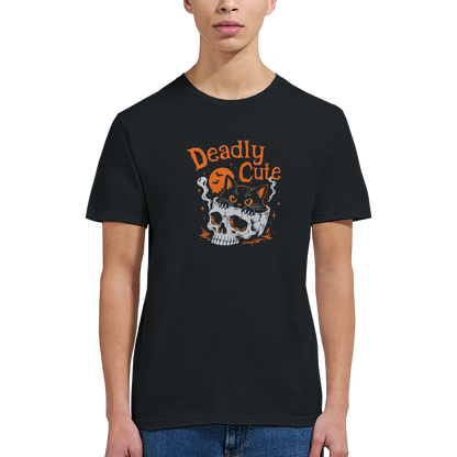 T-shirt unisexe humour chat « Deadly Cute Cat » – Gaga de mon chat (vue 9)