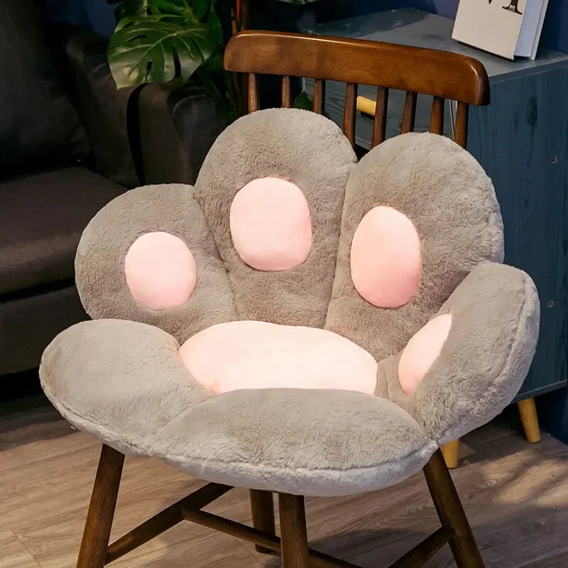 Coussin patte de chat géant