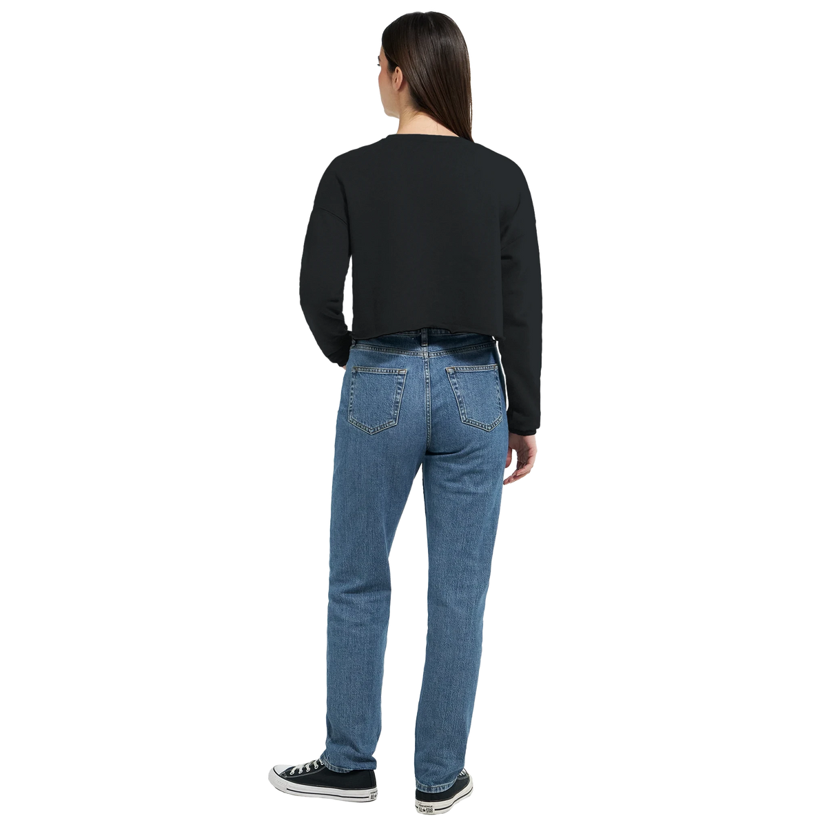 Sweat crop top femme humour chat « Mortellement mignon » – Gaga de mon chat (vue 11)