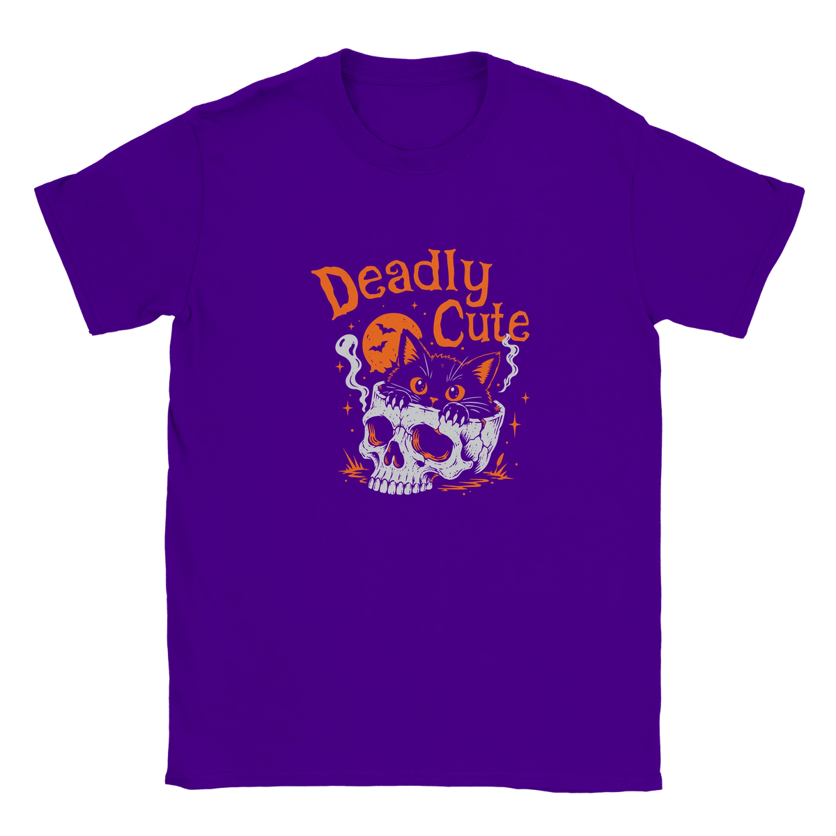 T-shirt unisexe humour chat « Deadly Cute Cat » – Gaga de mon chat (vue 2)