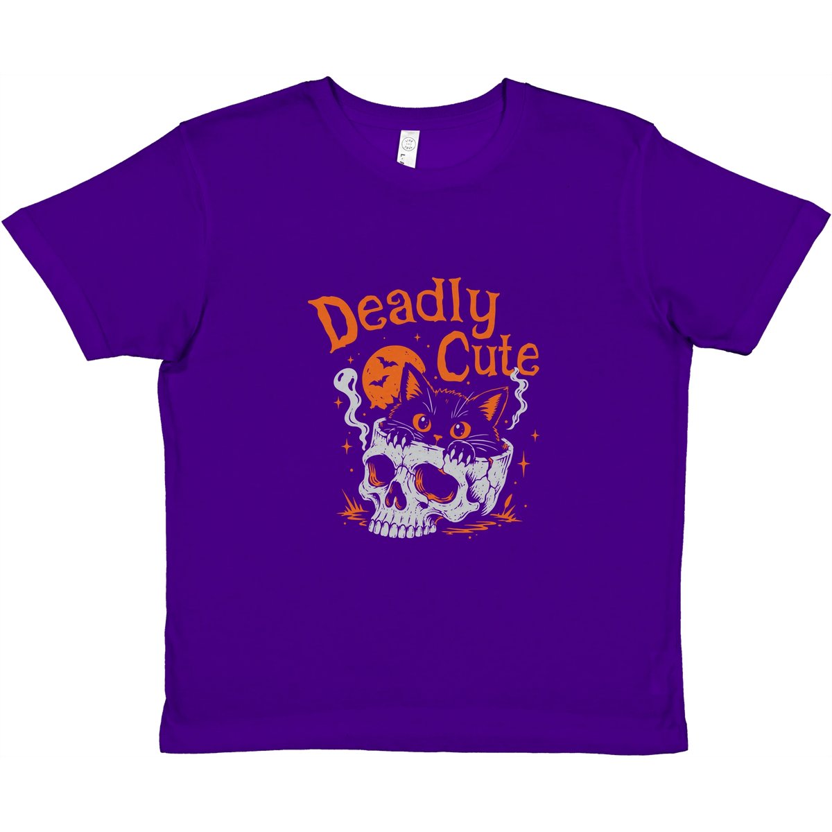 T-shirt enfant chat « Deadly Cute Cat » – Gaga de mon chat (vue 4)
