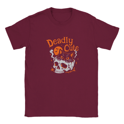 T-shirt unisexe humour chat « Deadly Cute Cat » – Gaga de mon chat (vue 6)